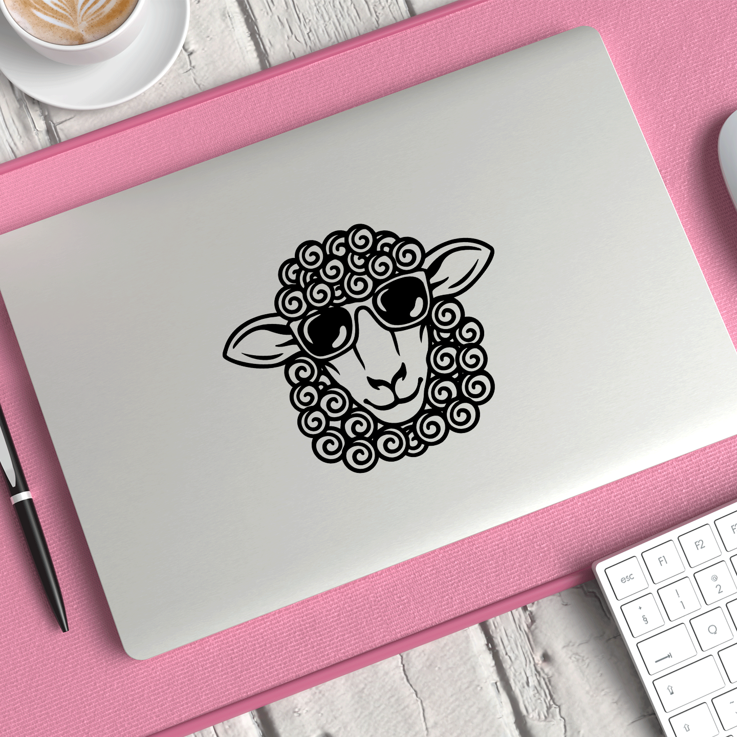 Curly Sheep Sticker