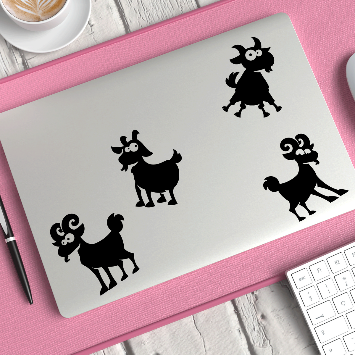 Goat Car Sticker Silly Goat Stickers | Goat Stickers For Cars Australia – Pet Stickers ...