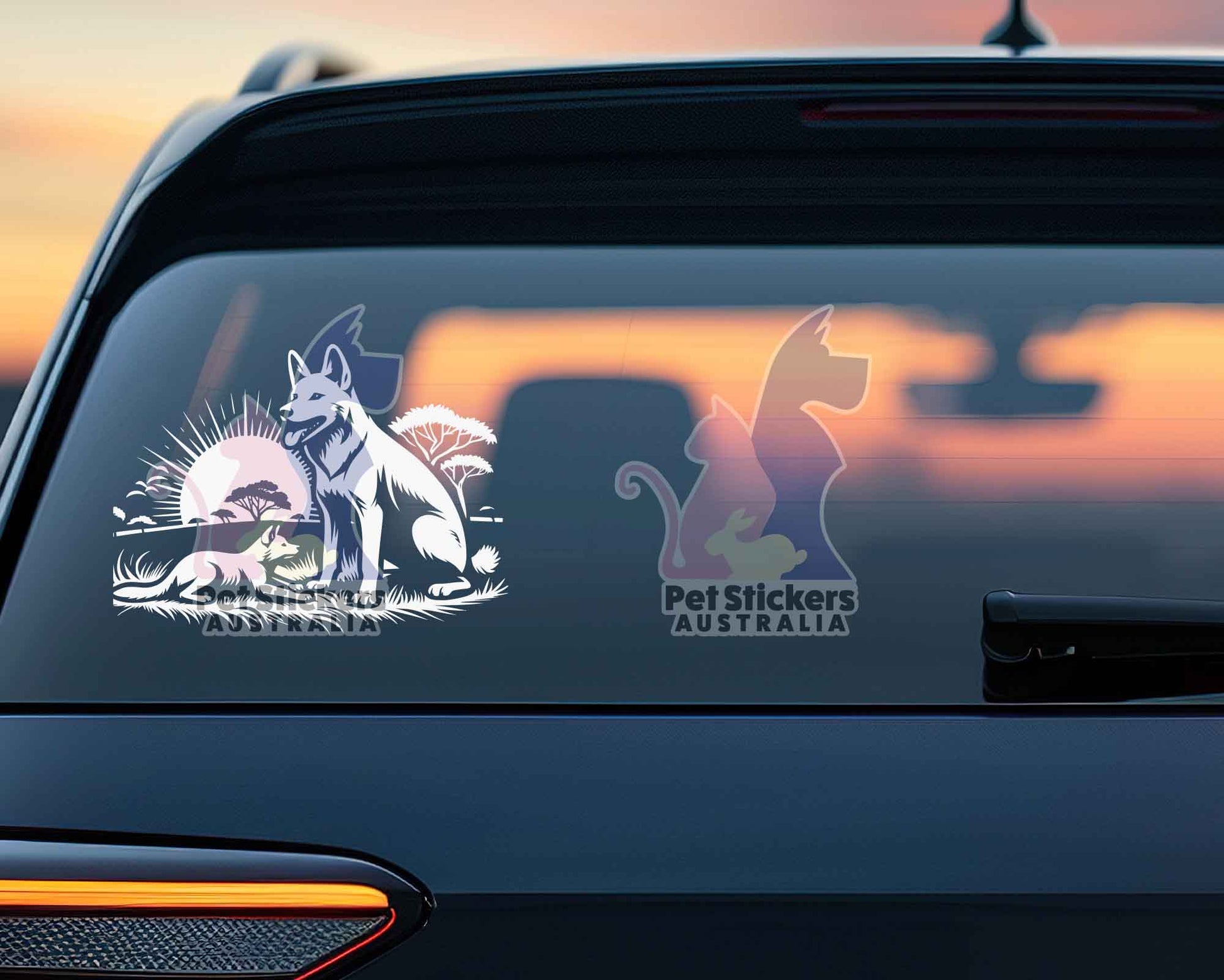 Dingo Sunset Sticker