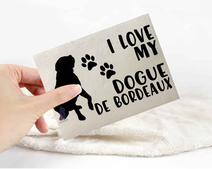 I Love My Dogue de Bordeaux Sticker