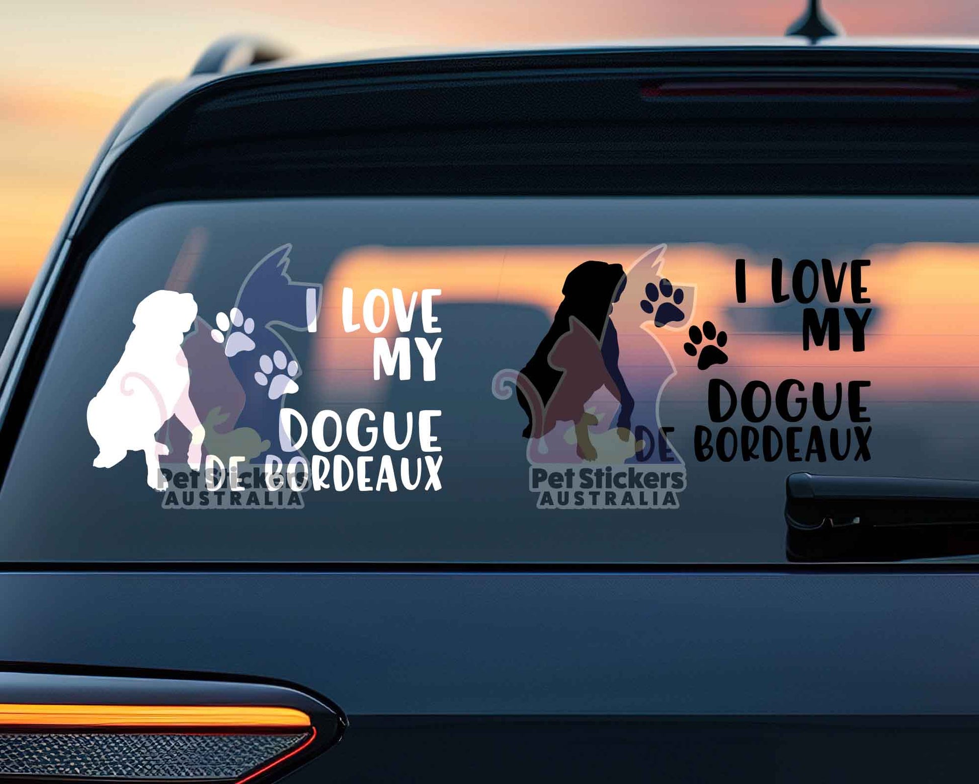 I Love My Dogue de Bordeaux Sticker