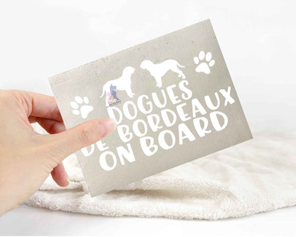 Dogues de Bordeaux On Board Sticker