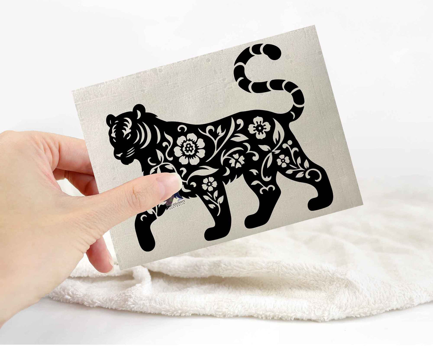 Floral Tiger Sticker