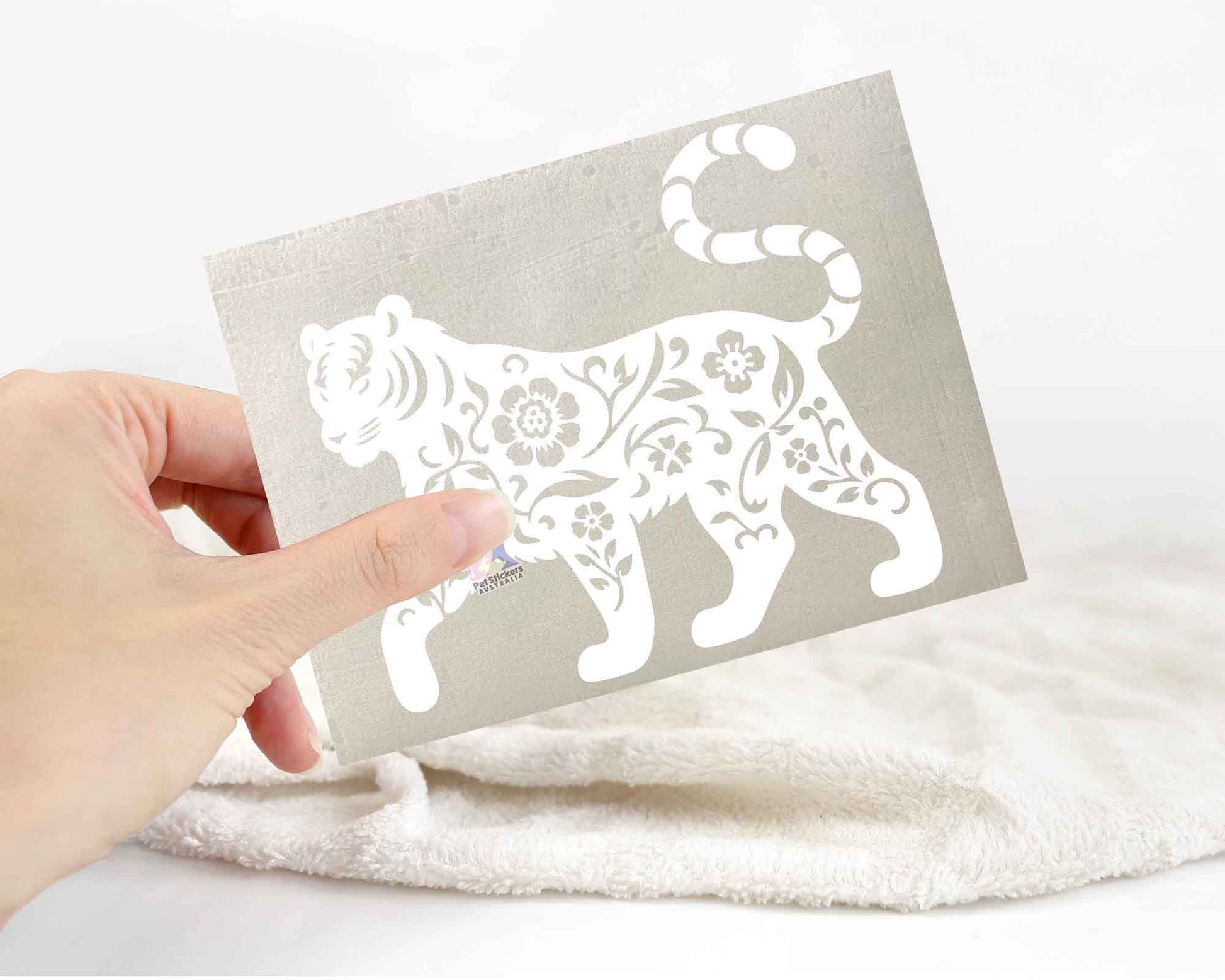 Floral Tiger Sticker