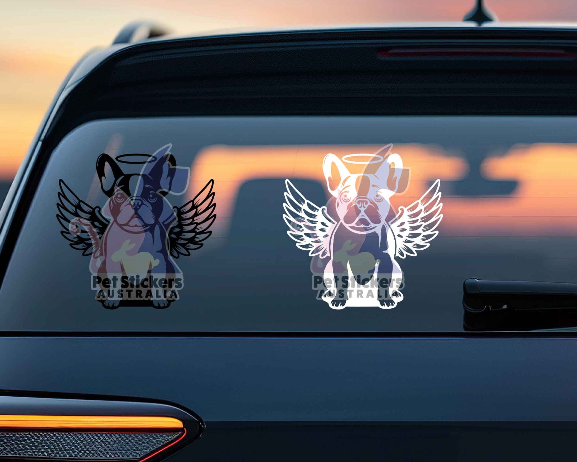 French Bulldog Angel Wings Sticker