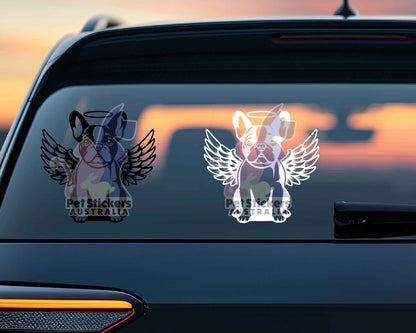 French Bulldog Angel Wings Sticker