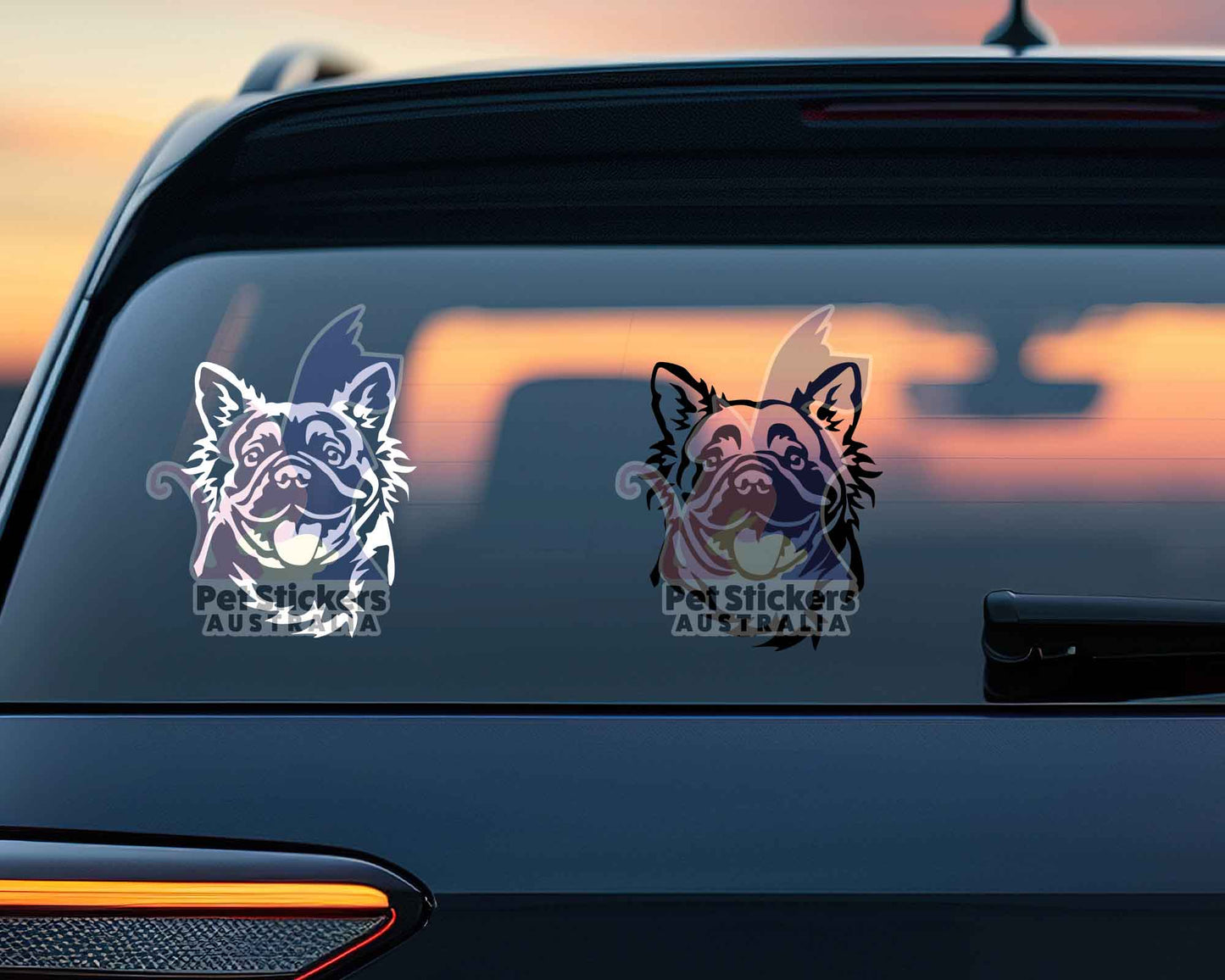 Fluffy French Bulldog Sticker