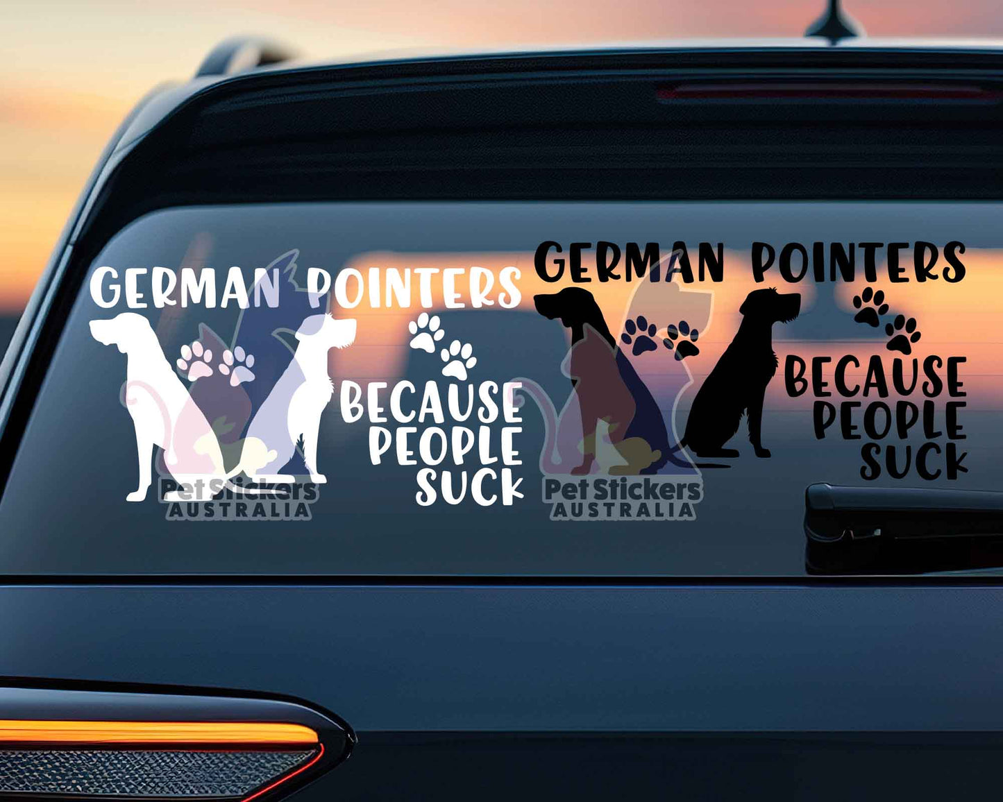 German Pointers Because People Suck™ Sticker