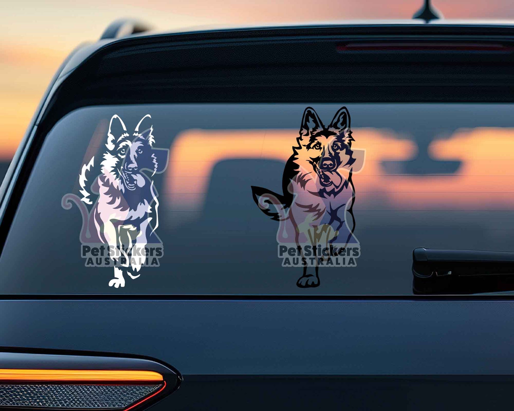 German Shepherd Running Sticker