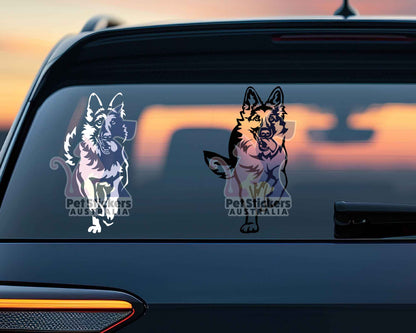 German Shepherd Running Sticker