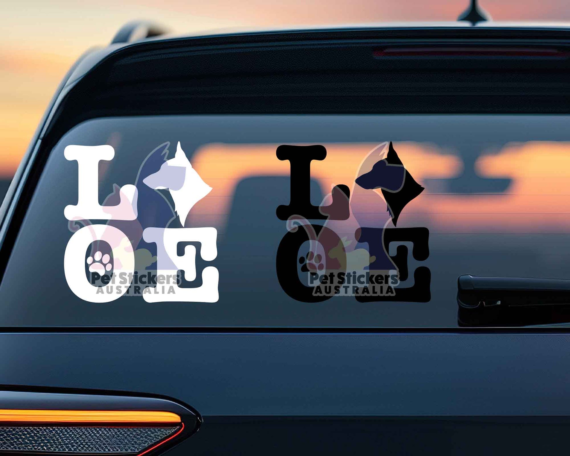 German Shepherd Love Sticker