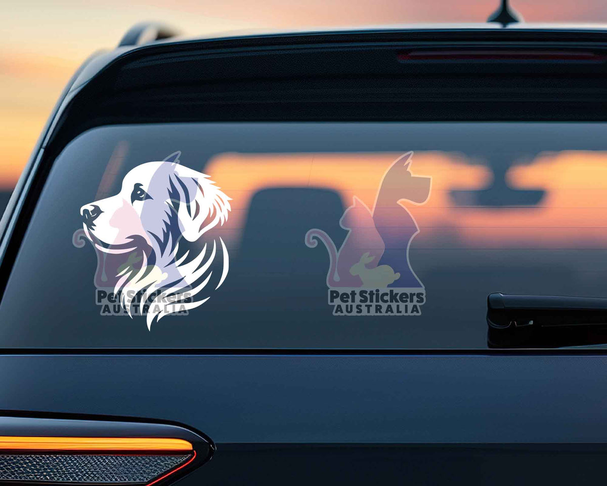 Golden Bc Sticker Golden Retriever Sticker | Dog Stickers For Cars Australia β Pet ...