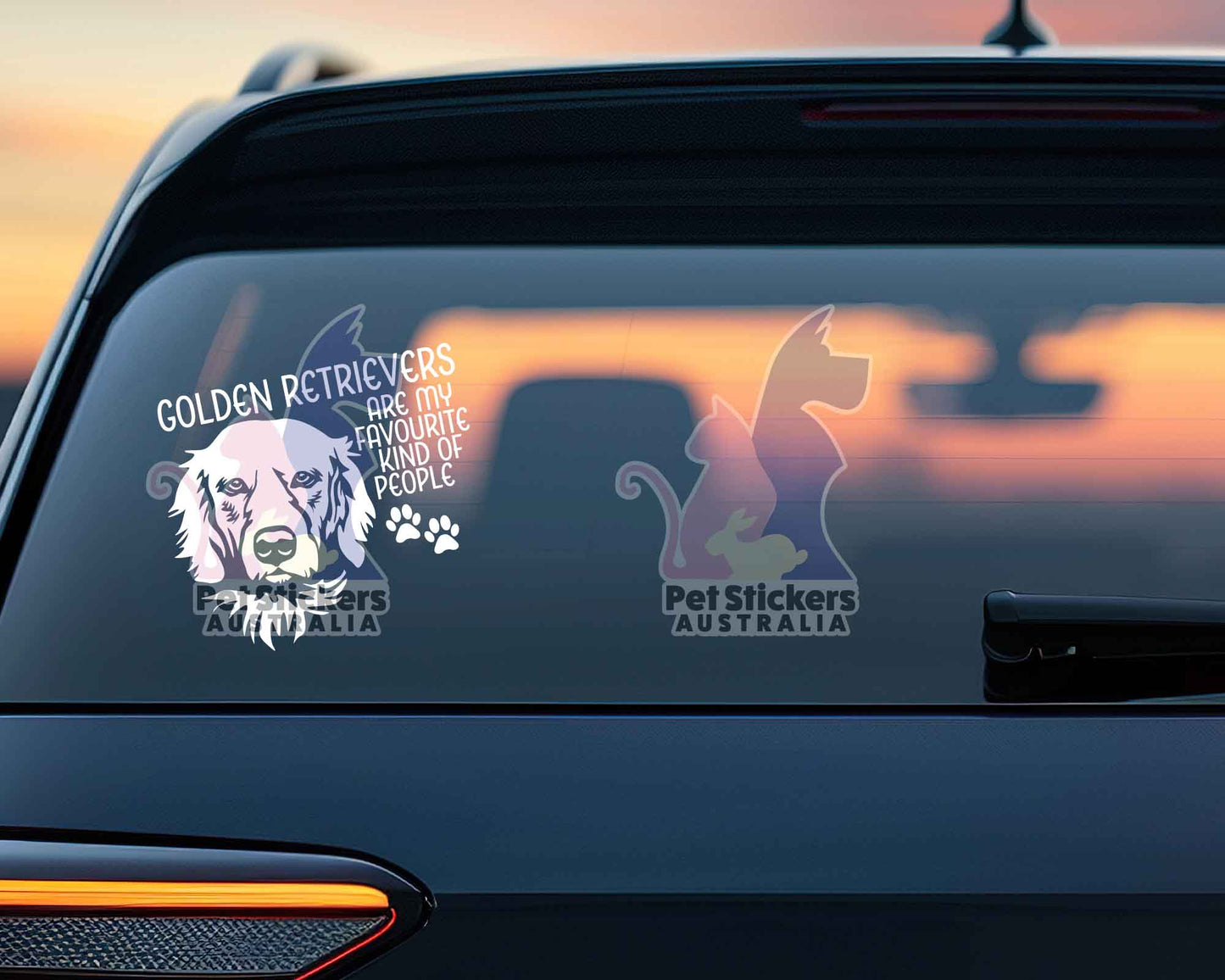 Golden Retrievers Are My Favourite Kind Of People Sticker