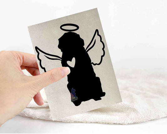 Golden Retriever With Angel Wings Sticker