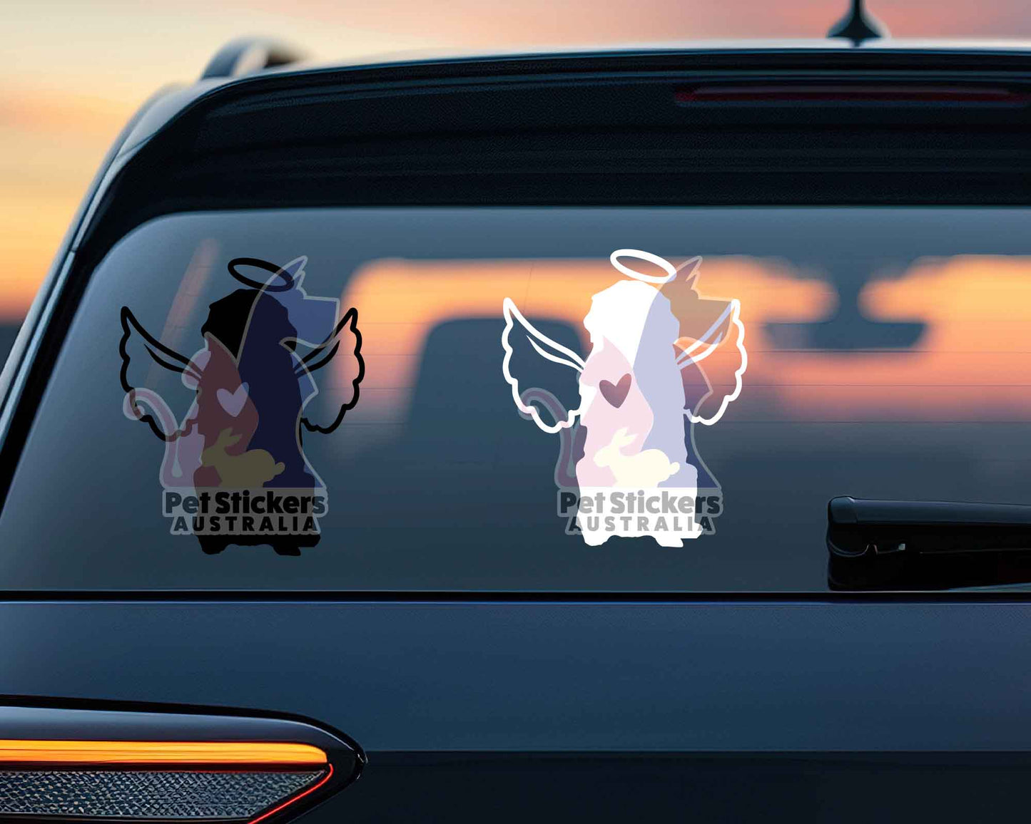 Golden Retriever With Angel Wings Sticker