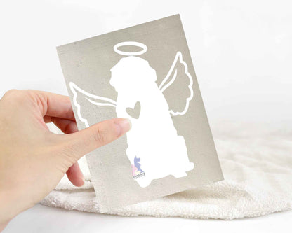 Golden Retriever With Angel Wings Sticker