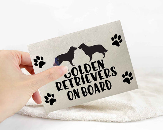 Golden Retrievers On Board Sticker