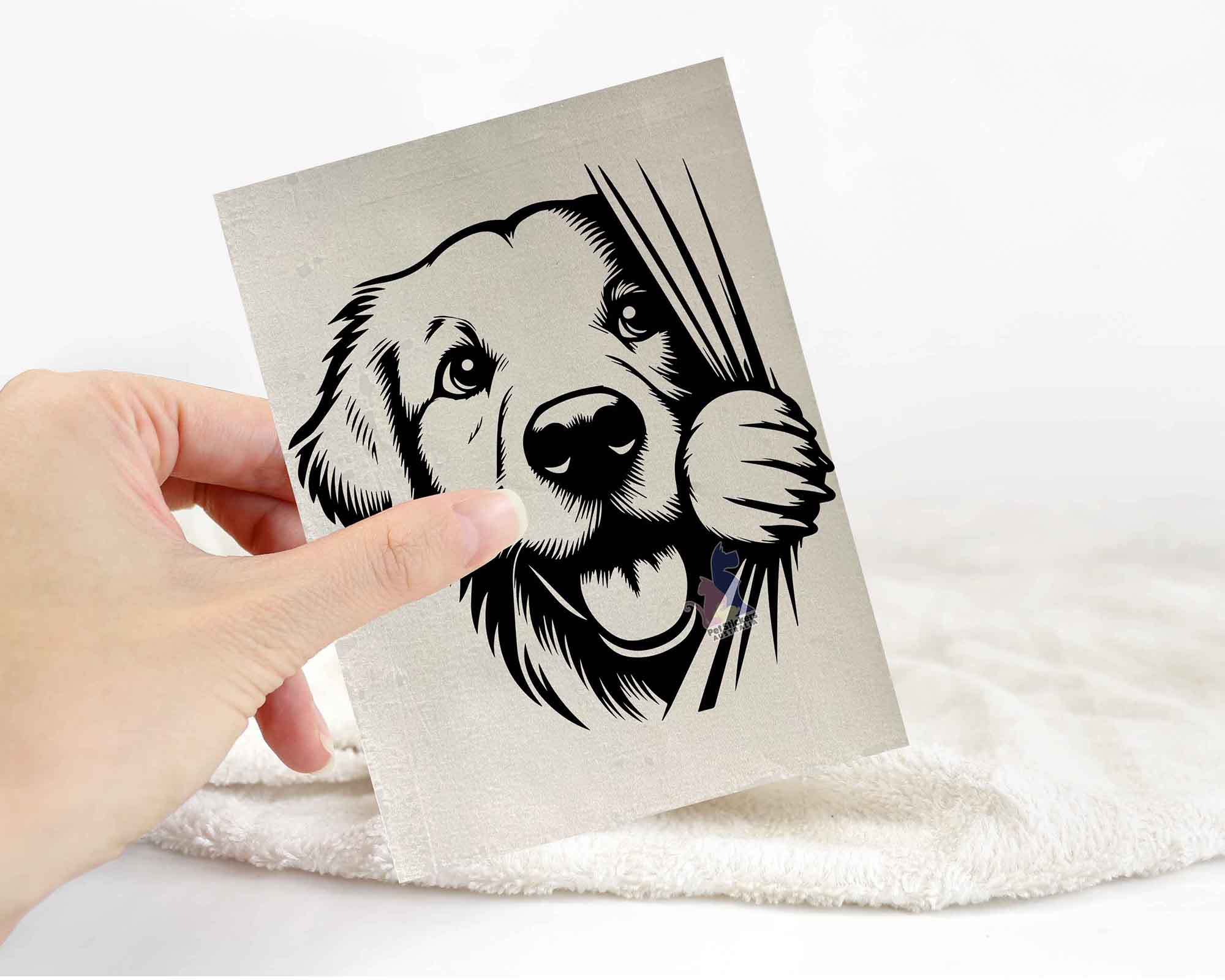 Golden Retriever Sticker | Dog Stickers For Cars Australia – Pet ...