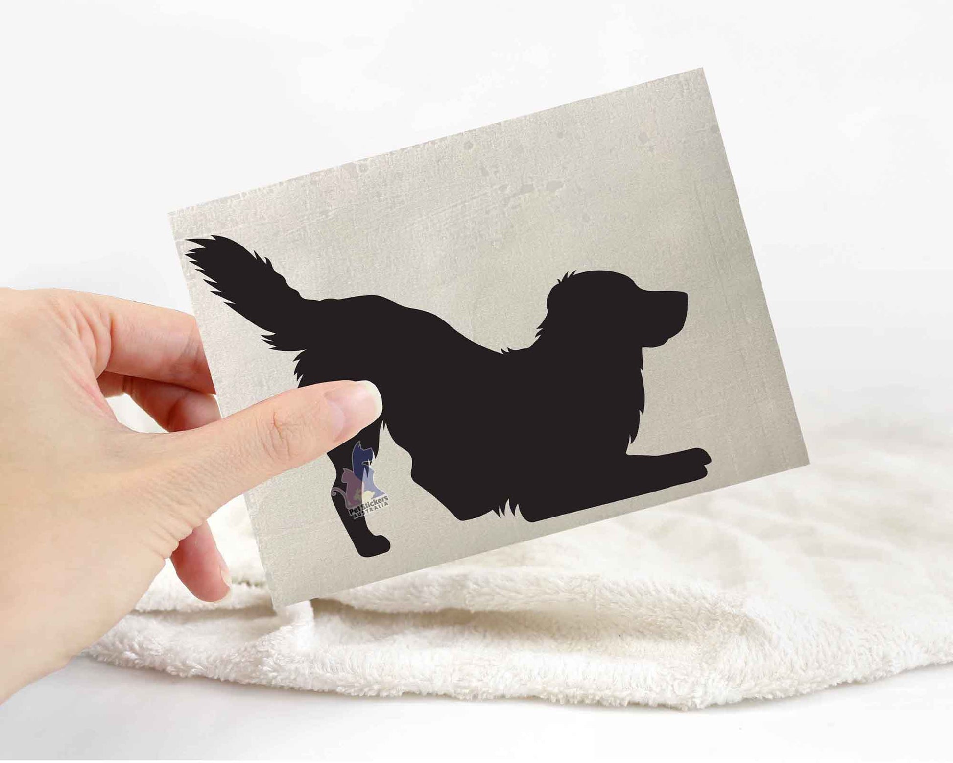 Golden Retriever Silhouette Stickers