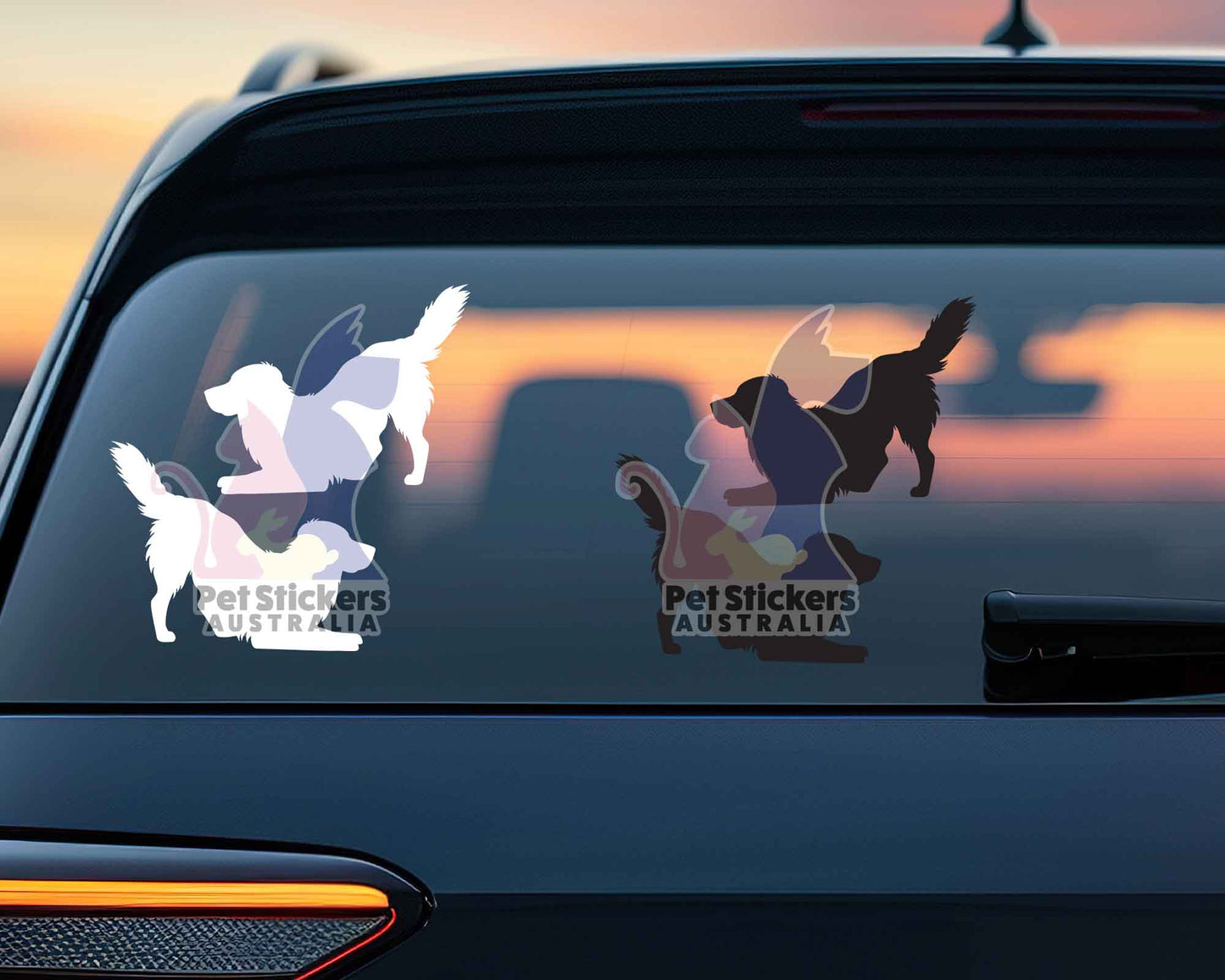 Golden Retriever Silhouette Stickers