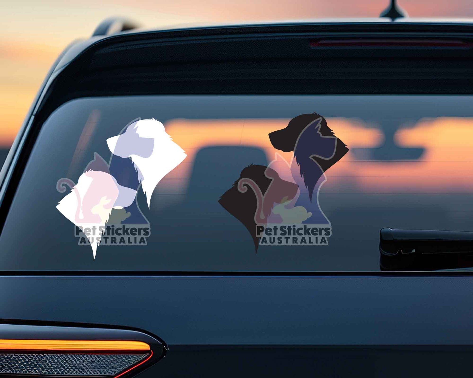 Golden Retriever Silhouette Stickers