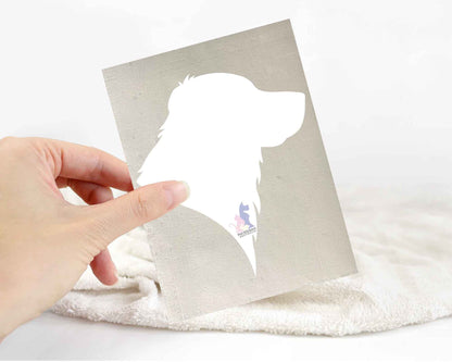 Golden Retriever Silhouette Stickers