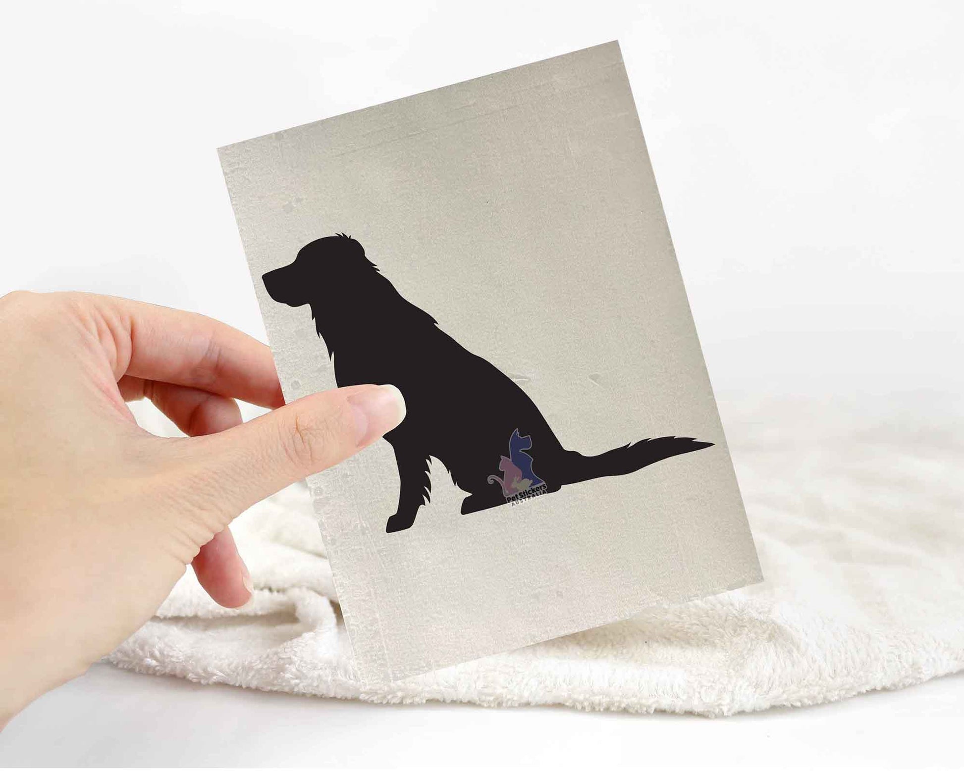 Golden Retriever Silhouette Stickers