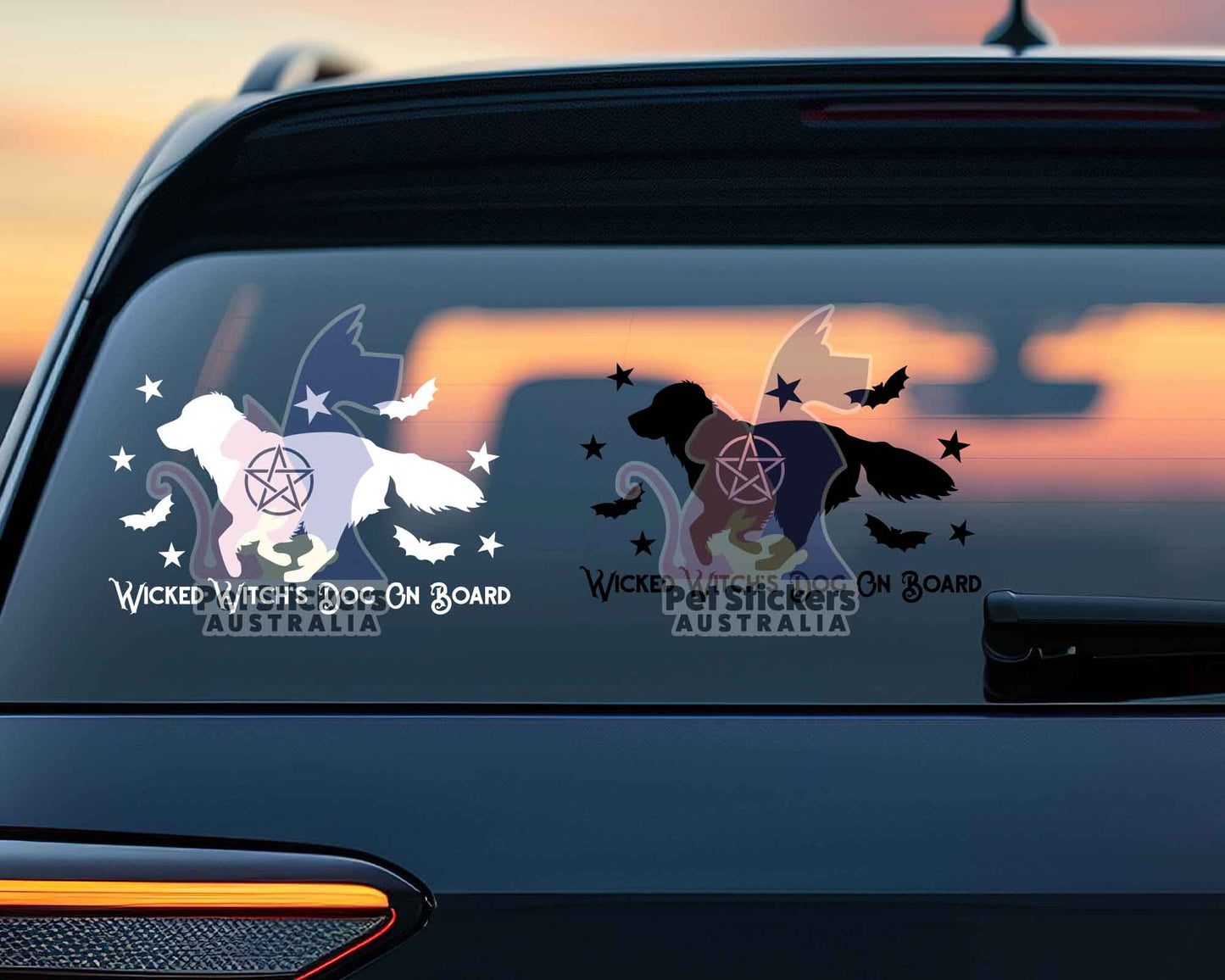 Wicked Witch's Dog On Board Golden Retriever Sticker