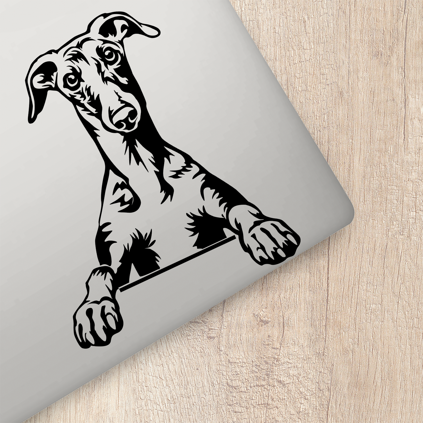 Greyhound Peeping Sticker