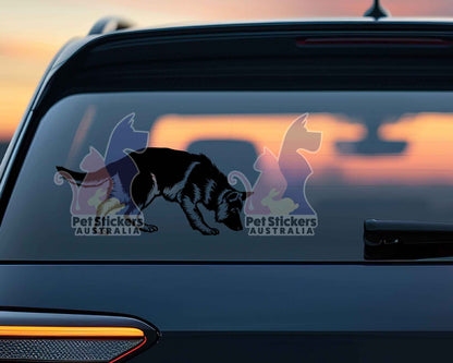 German Shepherd Sniffing Sticker