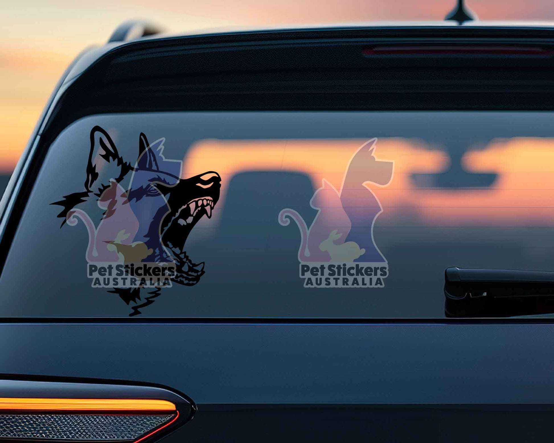 Angry German Shepherd Sticker