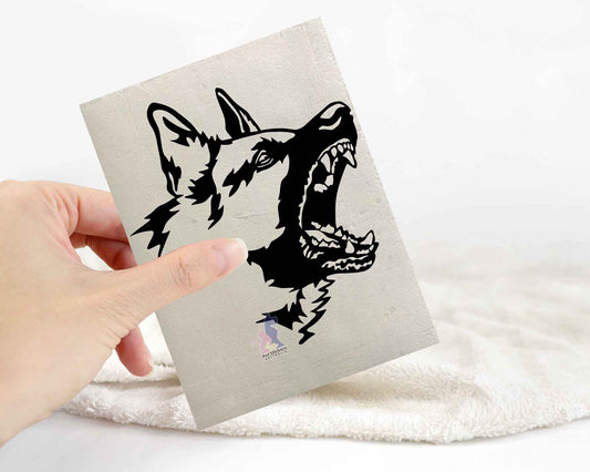 Angry German Shepherd Sticker