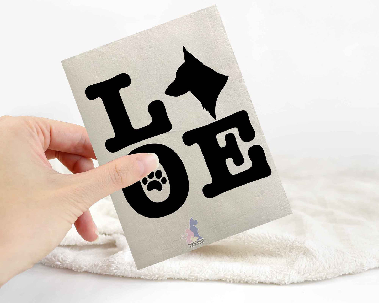 German Shepherd Love Sticker