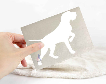 German Wirehaired Pointer Silhouette Stickers