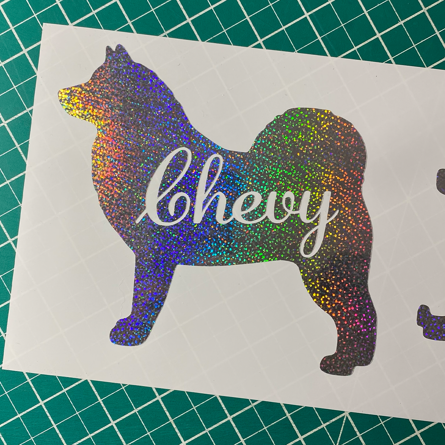 Labrador Silhouette With Name Sticker