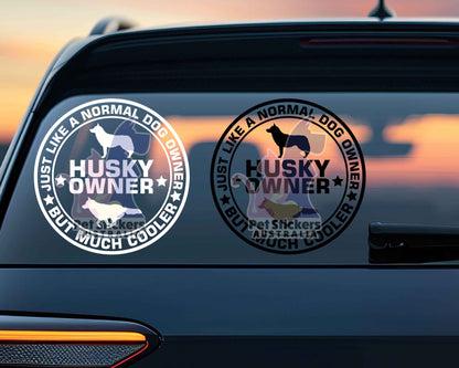 Husky Dog Owner But Cooler Sticker