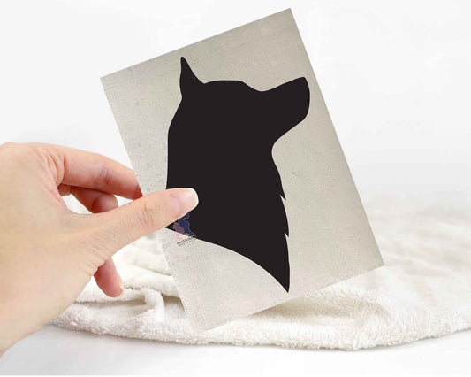 Siberian Husky Silhouette Stickers