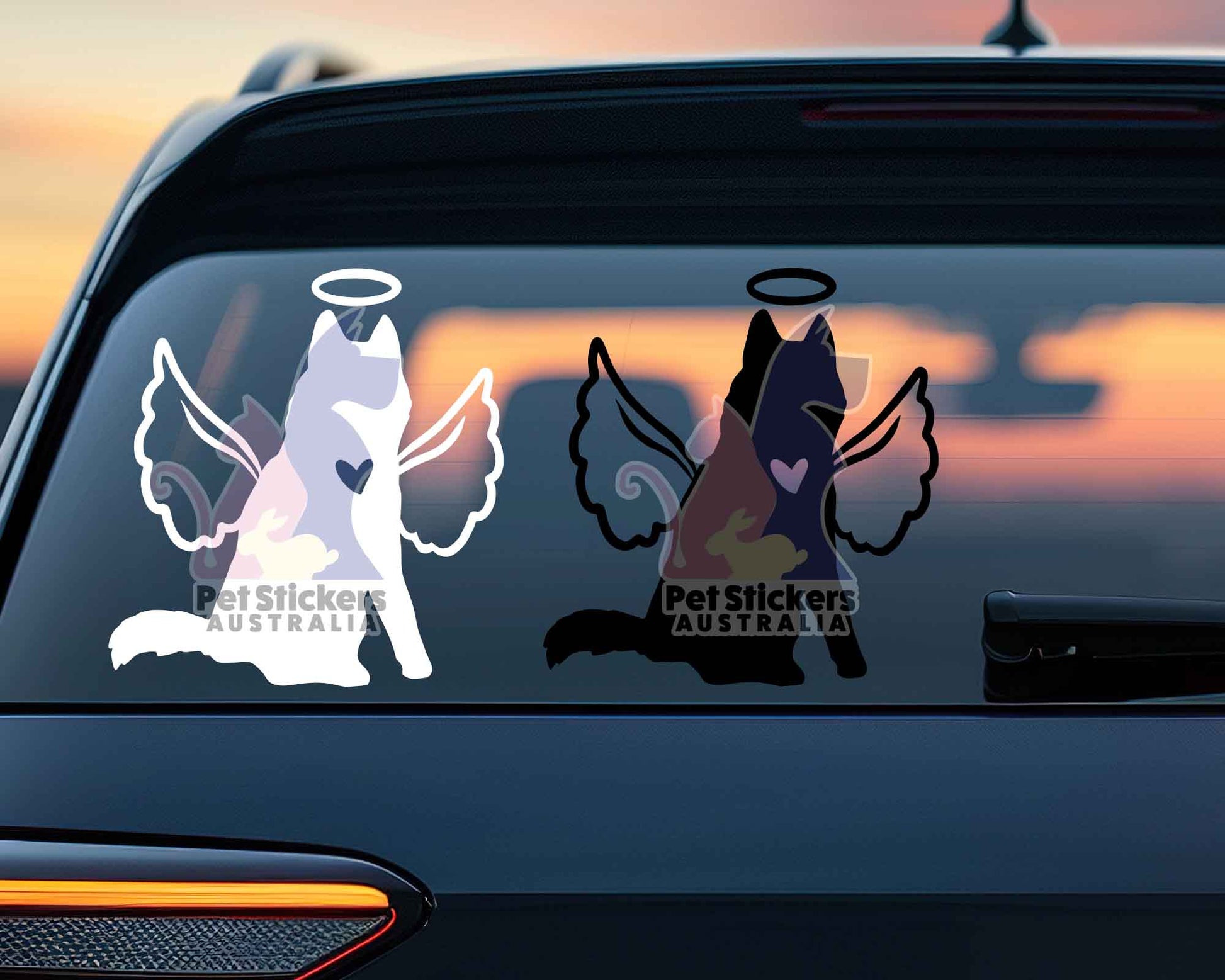 Siberian Husky With Angel Wings Sticker