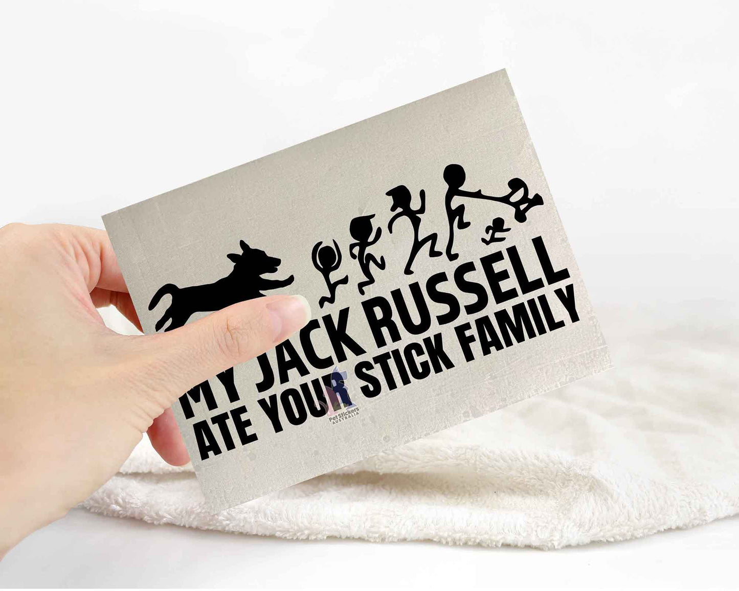 My Jack Russell Ate Your Stick Family Sticker