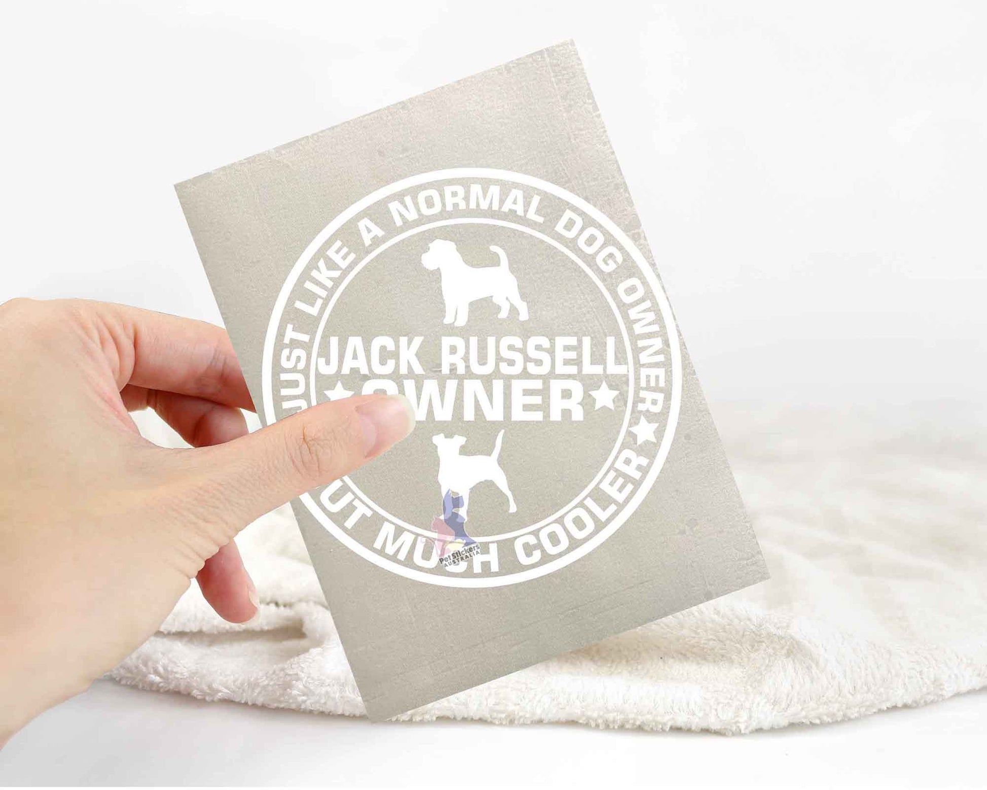 Jack Russell Dog Owner But Cooler Sticker