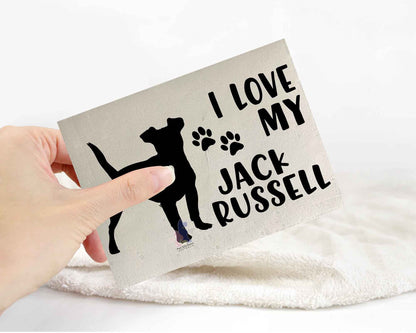 I Love My Jack Russell Sticker