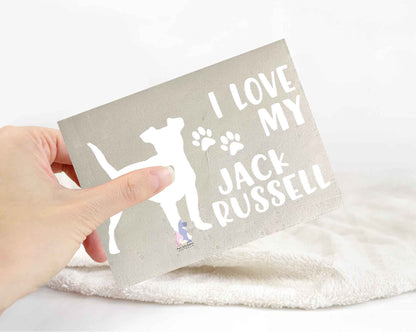 I Love My Jack Russell Sticker