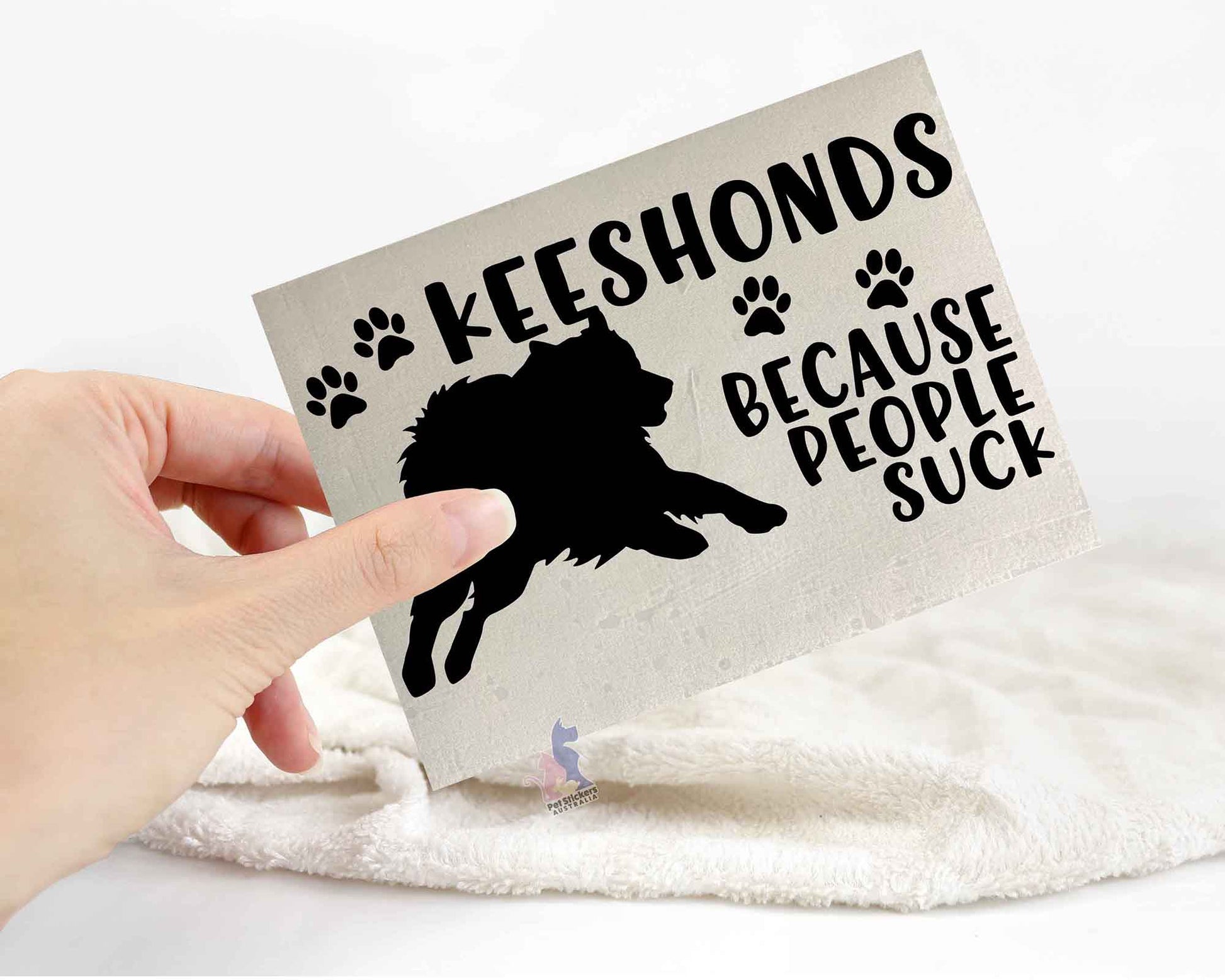 Keeshonds Because People Suck™ Sticker