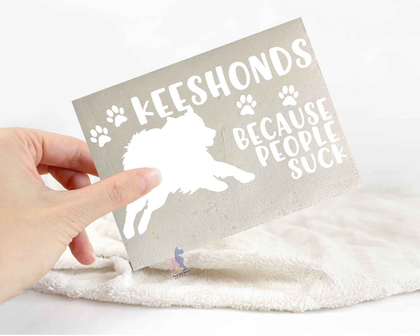 Keeshonds Because People Suck™ Sticker