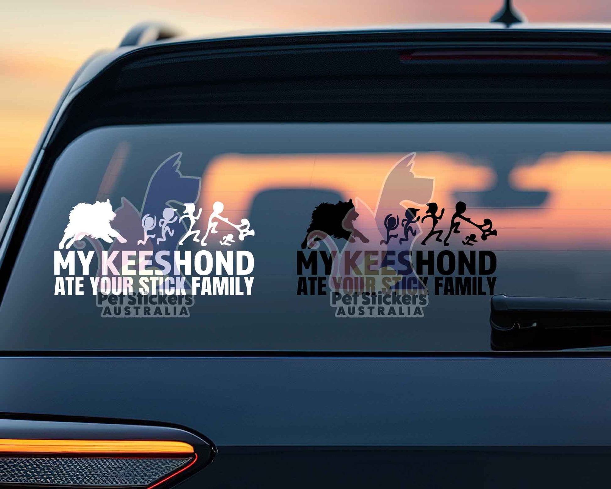 My Keeshond Ate Your Stick Family Sticker