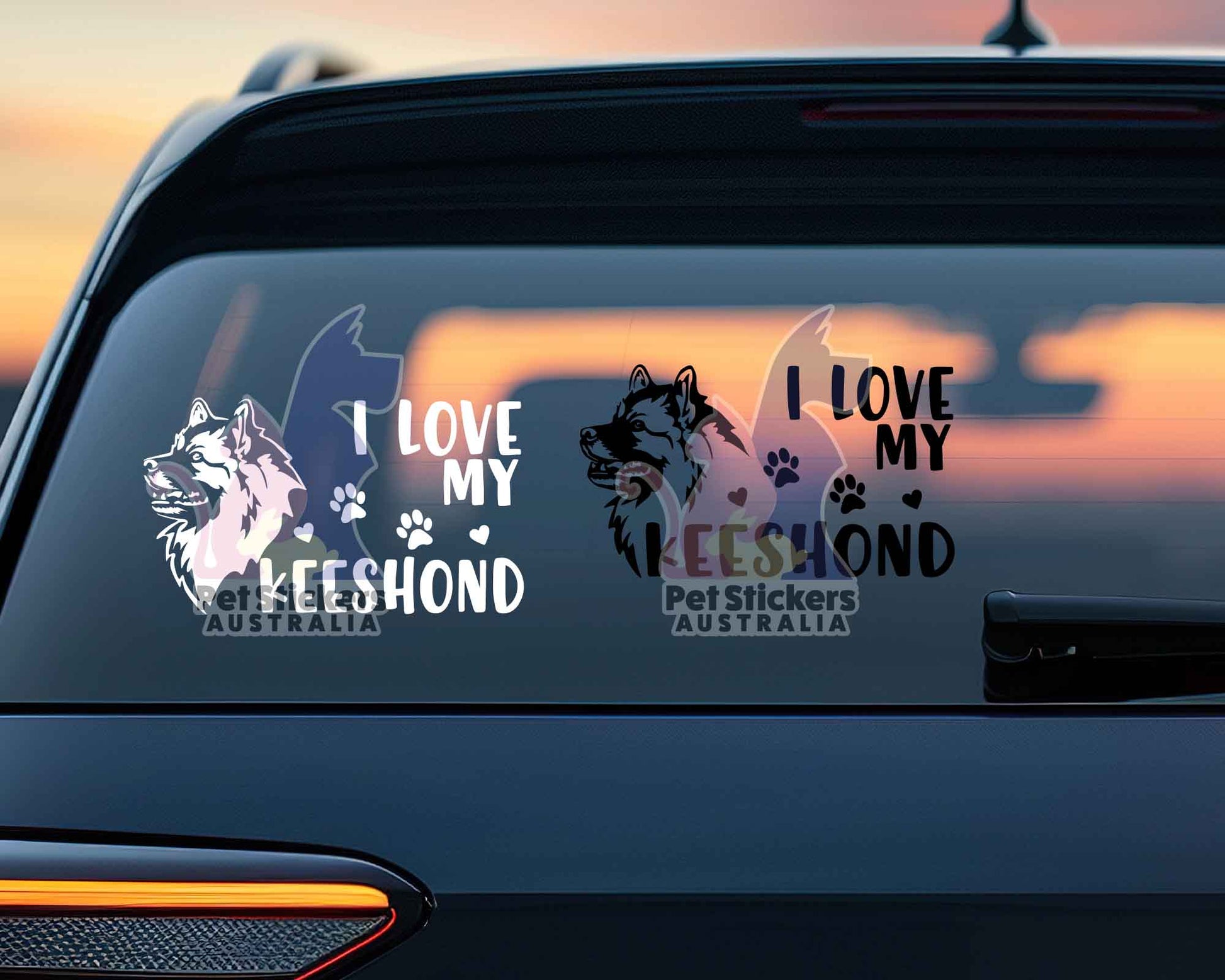 I Love My Keeshond Sticker