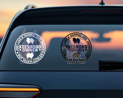 Keeshond Dog Owner But Cooler Sticker