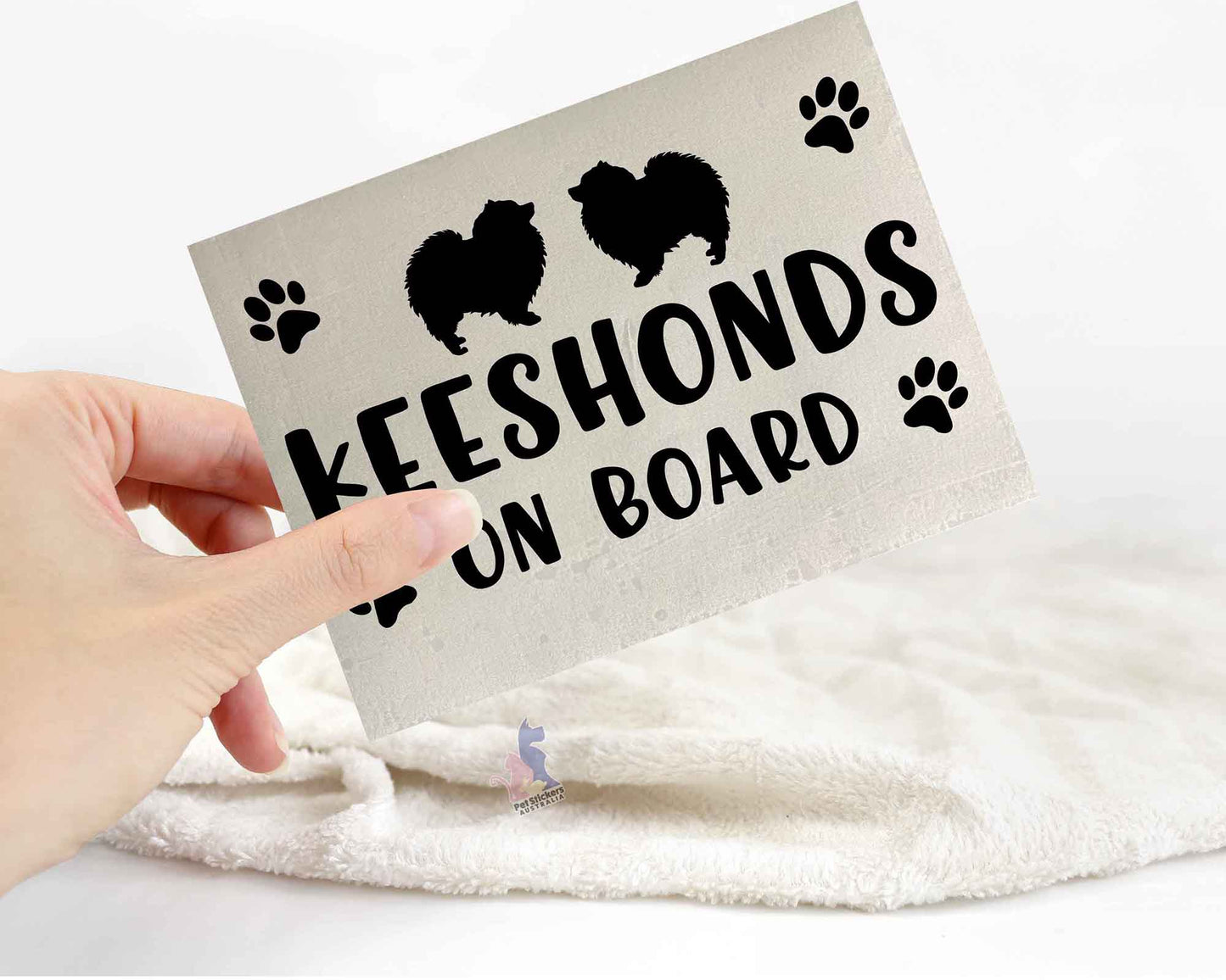 Keeshonds On Board Sticker