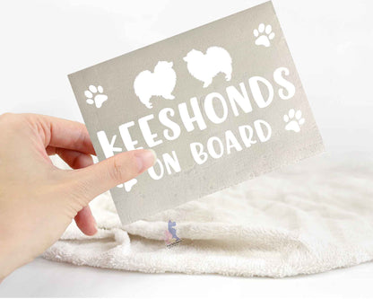 Keeshonds On Board Sticker