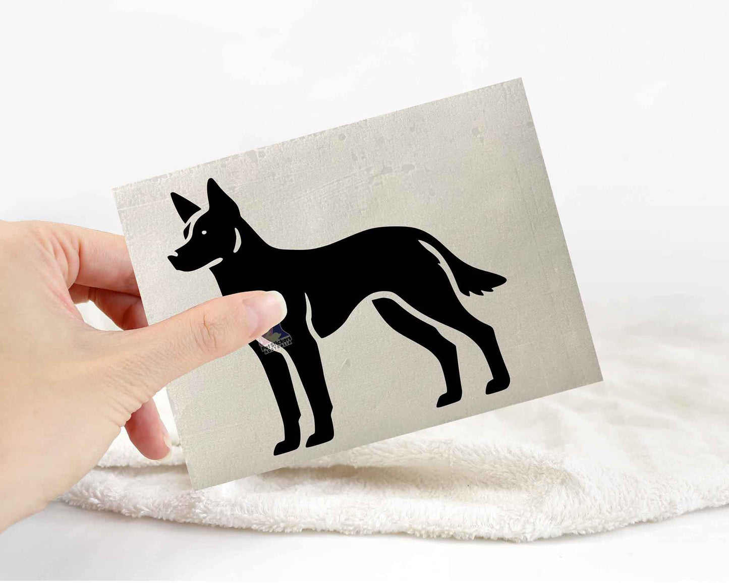 Kelpie Silhouette Stickers